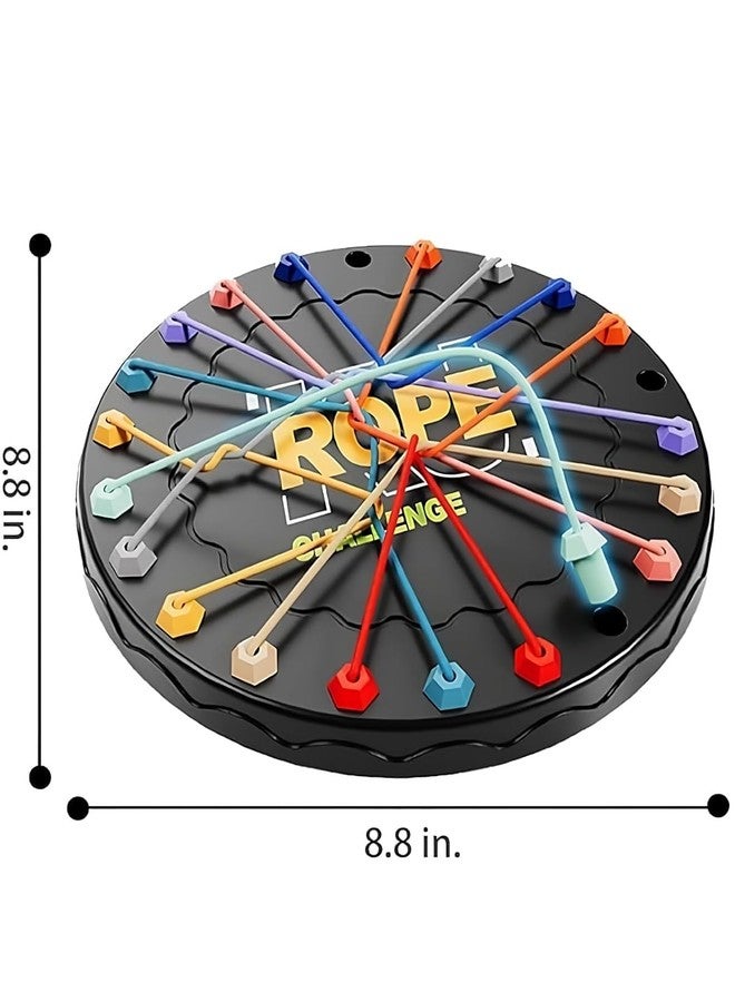 Bindex Rope Untangling Puzzle Game for Kids & Adults | 10-in-1 Twisted Rope Brain Teaser Set | Educational Strategy Toy for Family, Travel & Party Fun | Multi-Level Logic & Skill Challenge - Image 3